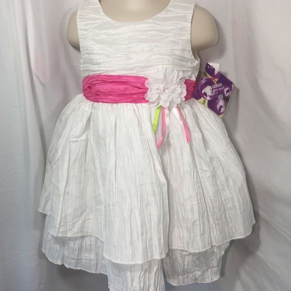 Blueberi Boulevard Other - Blueberi Bouvelard White Dress 24 Months Easter Dress or Flower Girl